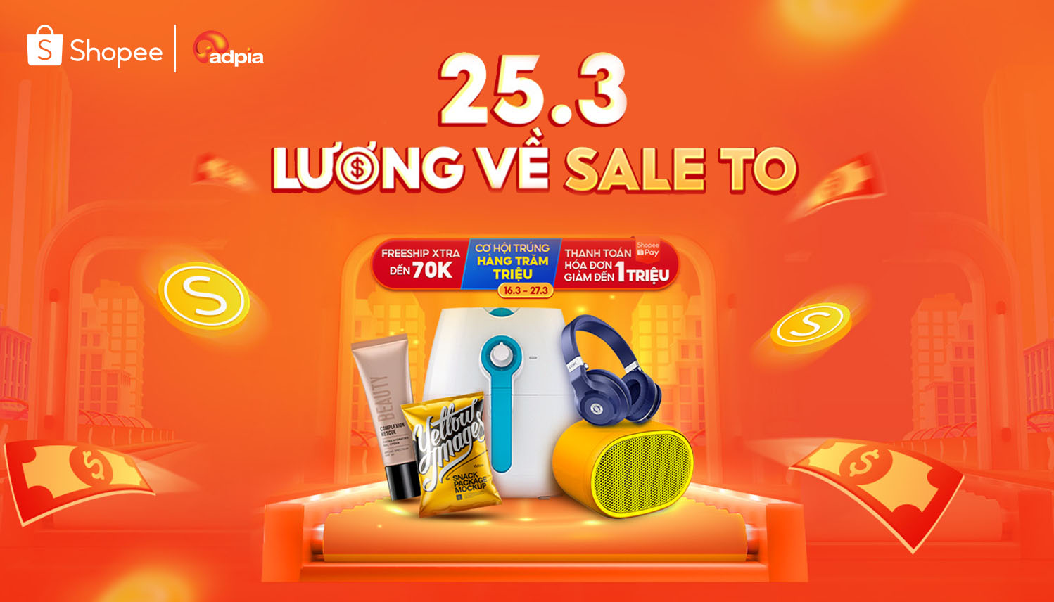 [SHOPEE] ĐÓN CHỜ 25.3 LƯƠNG VỀ SALE TO - CƠ HỘI TRÚNG HÀNG TRĂM TRIỆU