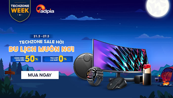 [SHOPEE] TECHZONE SALE HỜI - DU LỊCH MUÔN NƠI 21.3 - 27.3