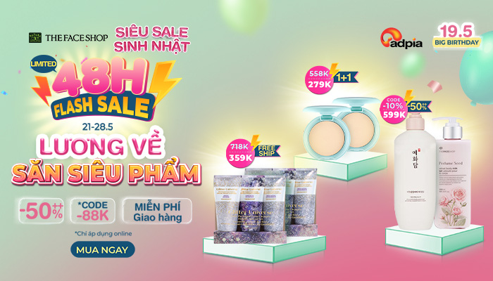 [THEFACESHOP] Lương về cuối tháng - Xả láng chốt đơn