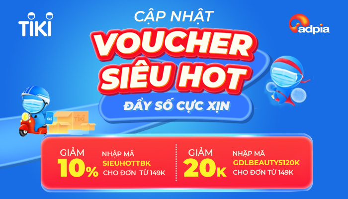 [TIKI] MÃ VOUCHER CỰC HOT TIKI TẶNG BẠN ĐẨY SỐ - DUY NHẤT HÔM NAY