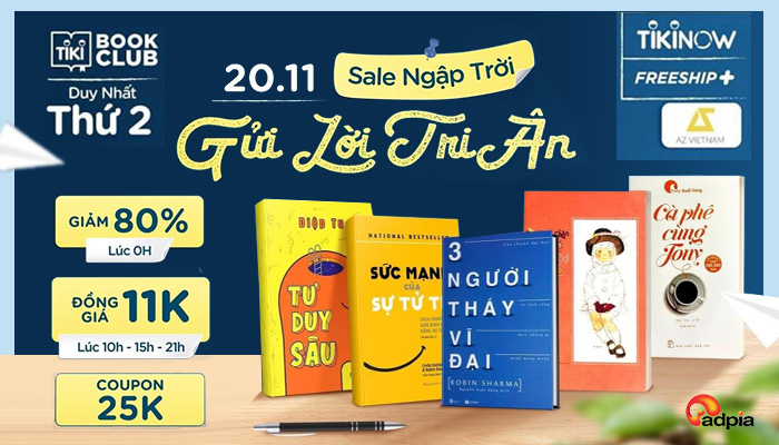 [TIKI] SÁCH SALE NGẬP TRỜI - GỬI LỜI TRI ÂN