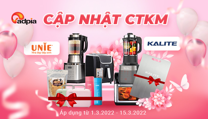 [KALITE] SIÊU ƯU ĐÃI THÁNG 3 tặng quà từ 01.03 - 15.03