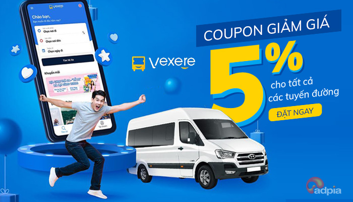 [VEXERE] MÃ VOUCHER ĐẶC QUYỀN DÀNH CHO PUBLISHER CỦA ADPIA