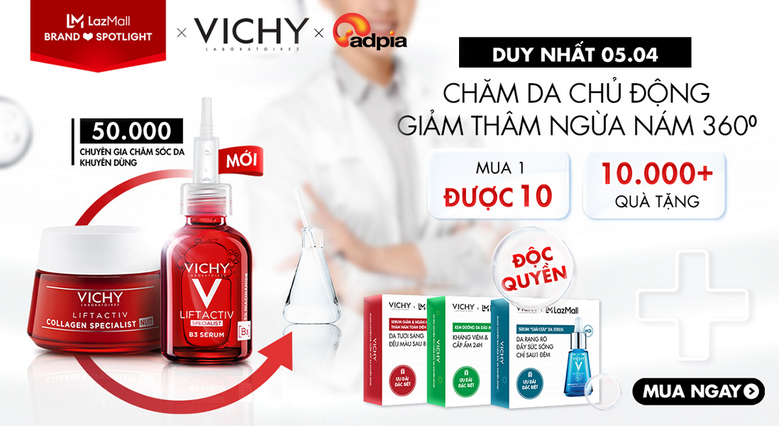 [LAZADA] VICHY TUNG DEAL - ƯU ĐÃI KHÔNG THỂ TUYỆT VỜI HƠN