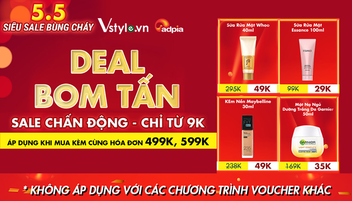 [VSTYLE] Ngày đôi 5.5 - Siêu sale hàng hiệu "cực cháy"