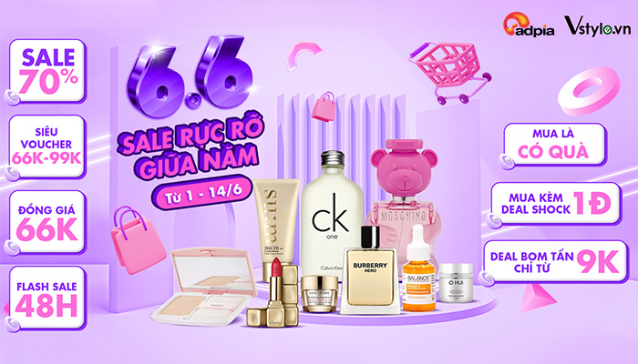 [VSTYLE] Đại tiệc Sale 6.6 - Sale rực rỡ giữa năm