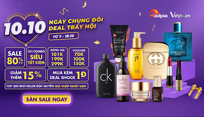 [VSTYLE] SIÊU DEAL 10.10 - NGÀY CHUNG ĐÔI - DEAL TRẨY HỘI || 07.10 - 18.10