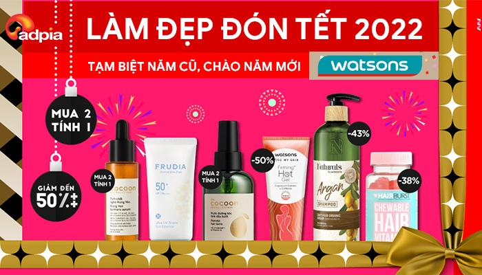 [WATSONS] LÀM ĐẸP ĐÓN TẾT 2022 - TẠM BIỆT NĂM CŨ, CHÀO ĐÓN NĂM MỚI