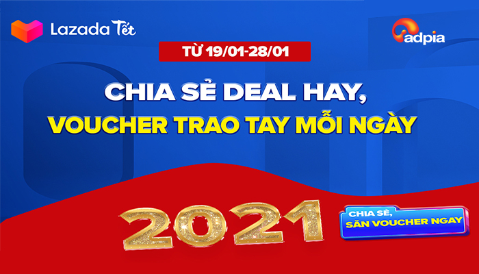 Chia sẻ HotDeal mỗi ngày Voucher trao tay nhận ngay hoa hồng Lazada Affiliate