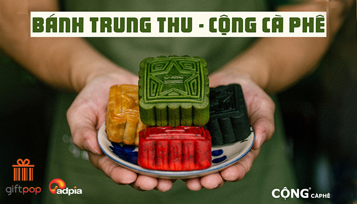 [GIFTPOP] Cộng Cà Phê - Voucher Hộp 4 bánh trung thu