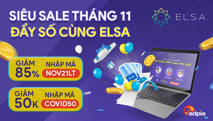 [ELSA] ƯU ĐÃI THÁNG 11 - ELSA TẶNG BẠN