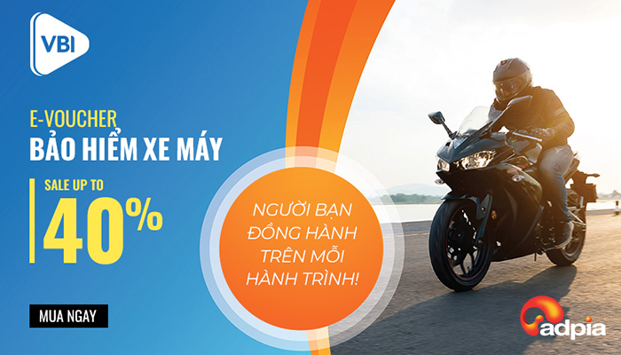 [GIFTPOP] E-VOUCHER BẢO HIỂM XE MÁY GIẢM ĐẾN 40%