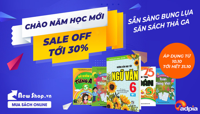 [NEWSHOP] SẴN SÀNG BUNG LỤA - SĂN SÁCH THẢ GA CHÀO NĂM HỌC MỚI || SALE OFF TỚI 30%