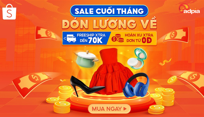 [SHOPEE] TƯNG BỪNG SALE CUỐI THÁNG, ĐÓN LƯƠNG VỀ