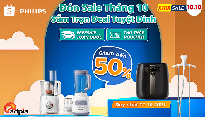 [SHOPEE] SẮM TRỌN DEAL TUYỆT ĐỈNH - PHILIPS ĐÓN SALE THÁNG 10