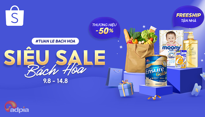 [SHOPEE] SIÊU SALE BÁCH HÓA | 9.8 - 14.8