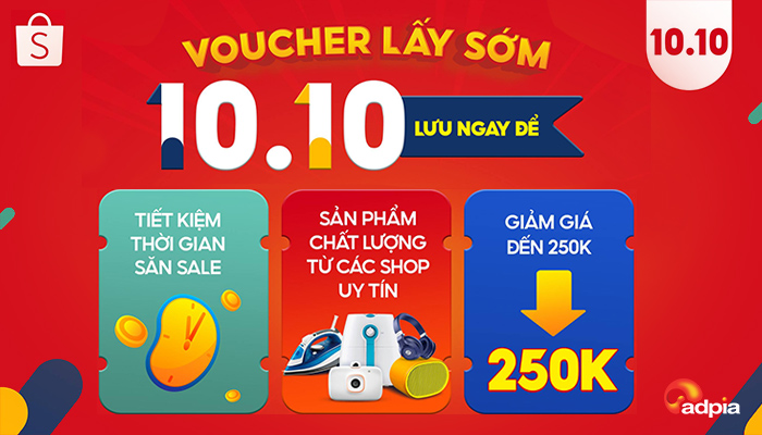 [SHOPEE] SIÊU SALE 10.10 - SHOPEE TUNG LOẠT VOUCHER SỚM