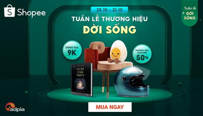 [SHOPEE] TUẦN LỄ THƯƠNG HIỆU ĐỜI SỐNG || 25.10 - 31.10