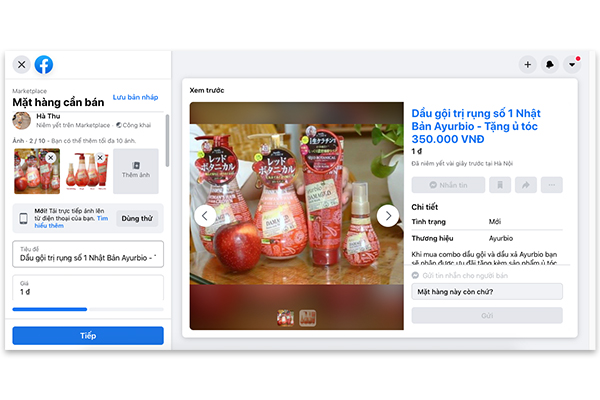 Hướng dẫn sử dụng Facebook Marketplace làm affiliate