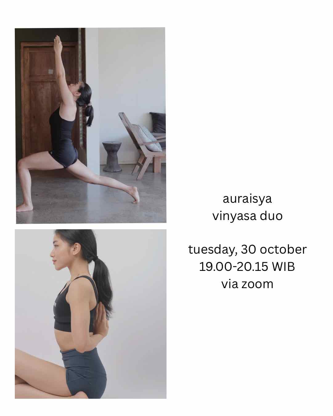 VINYASA DUO spc class - Aura & Raisya