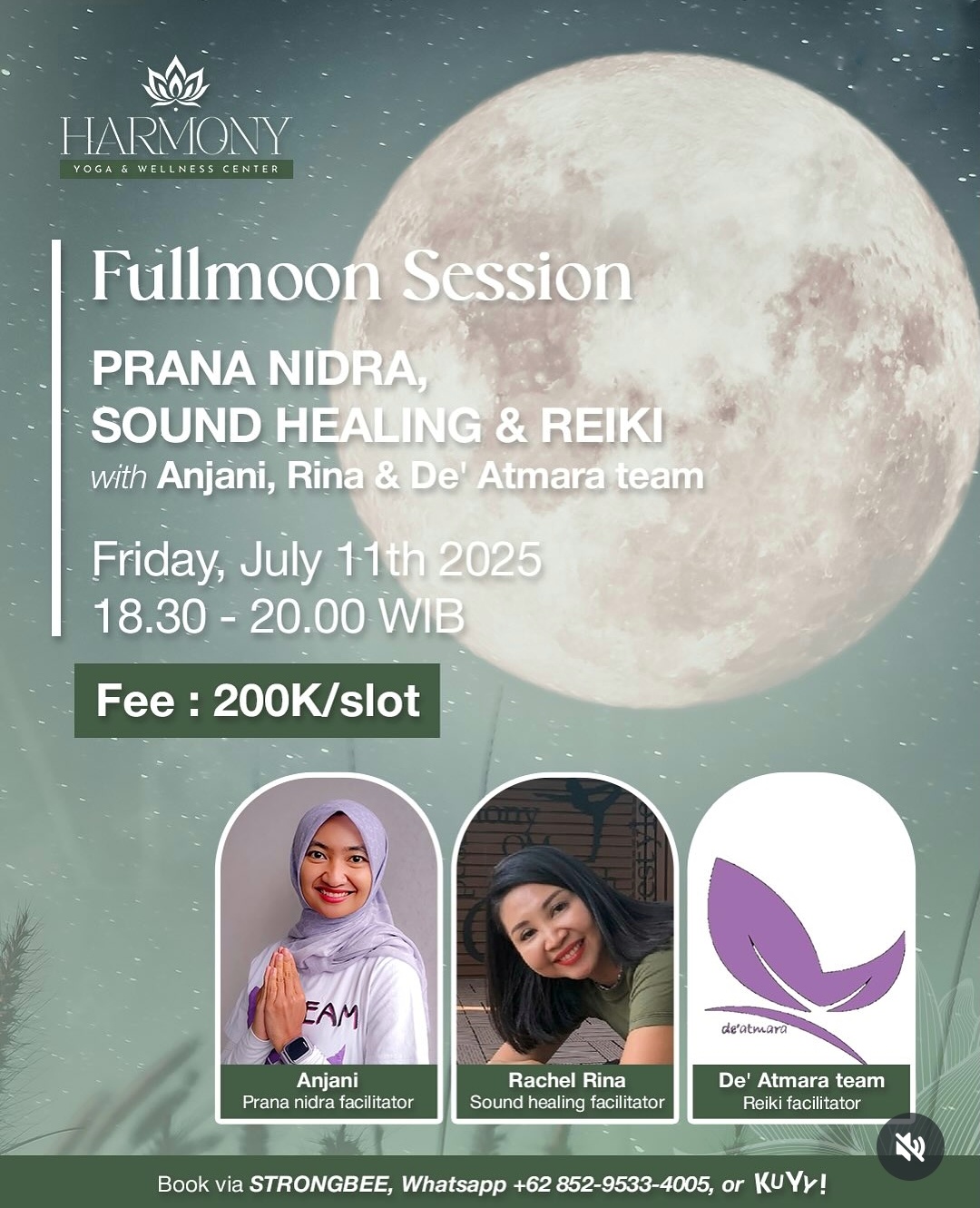 Full Moon Session : Prana Nidra, Sound Healing & Reiki