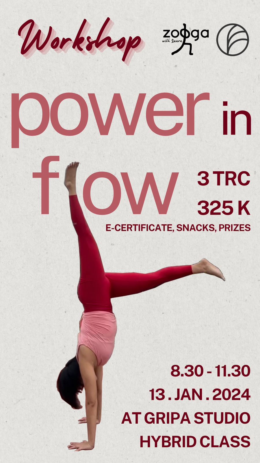 Workshop Power in Flow - at Gripa Studio