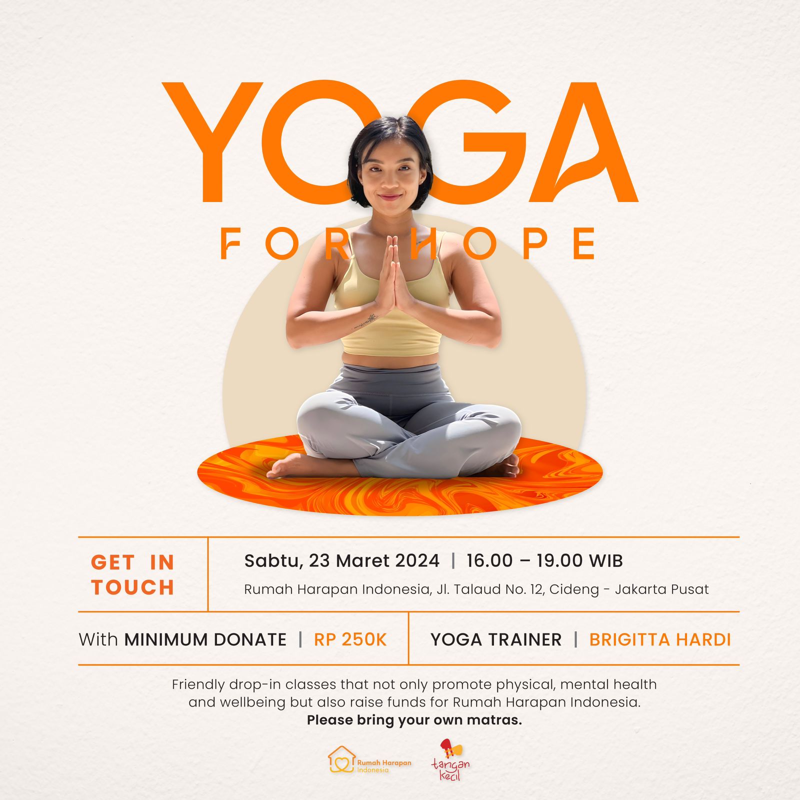 Special Class Yoga For Hope - At Rumah Harapan Indonesia