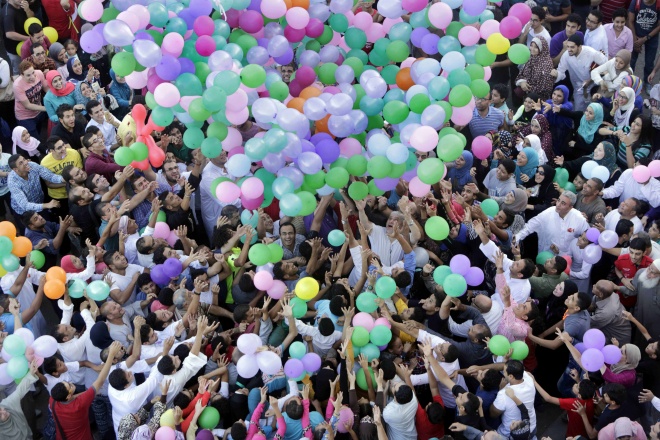 ސެޕްޓެމްބަރ 24، 2015: 1436 ވަނަ އަހަރުގެ ބަރަކާތްތެރި އަޟްހާ އީދު ދުވަހު މިސްރު -- ފޮޓޯ/ އޭޕީ