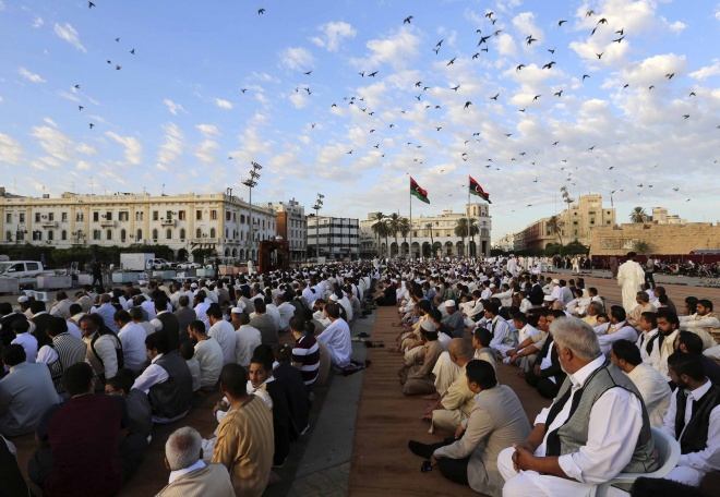 ސެޕްޓެމްބަރ 24، 2015: 1436 ވަނަ އަހަރުގެ ބަރަކާތްތެރި އަޟްހާ އީދު ދުވަހު ލީބިޔާ -- ފޮޓޯ/ އޭޕީ