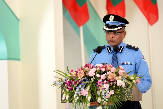 ޑިސެމްބަރު 13، 2015- މި އަހަރުގެ ގައުމީ ދުވަސް ފާހަގަ ކުރުމަށްޓަކައި ބޭއްވި ޖަލްސާގެ ތެރެއިން.---ފޮޓޯ: ރައީސް އޮފީސް