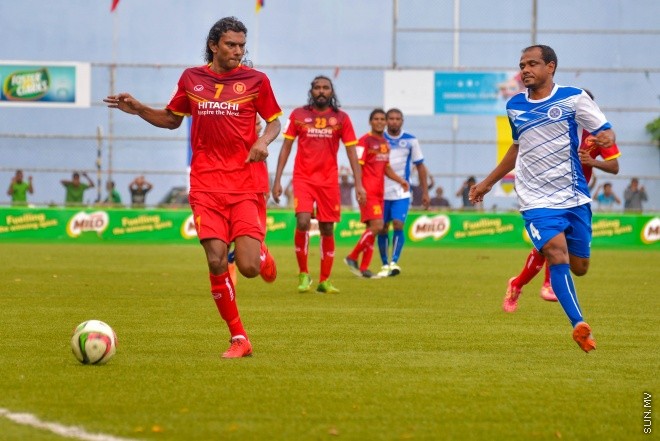 ވެޓެރަންސް ކަޕް: ވިކްޓްރީ ސްޕޯޓްސް ކުލަބާއި ނިއުރޭޑިއަންޓް ސްޕޯޓްސް ކްލަބް ބައްދަލު ކުރި މެޗުގެ ތެރެއިން : 1-3 ގެ ނަތީޖާއަކުން މެޗު ކާމިޔާބް ކުރީ ނިއުރޭޑިއަންޓް ސްޕޯޓްސް ކްލަބް--- ސަން ފޮޓޯ/ މުހައްމަދު އަފްރާހް
