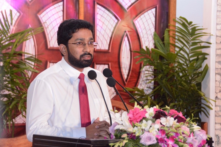 ފެބްރުއަރީ 9، 2017:  ޕީޕީއެމްގެ އާ އޮފީސް ހުޅުވުމަށް ހ. ހުރަފައިގައި ބޭއްވި ހާއްސަ ރަސްމިއްޔާތުގެ ތެރެއިން -- ސަން ފޮޓޯ/ ފަޔާޒު މޫސާ