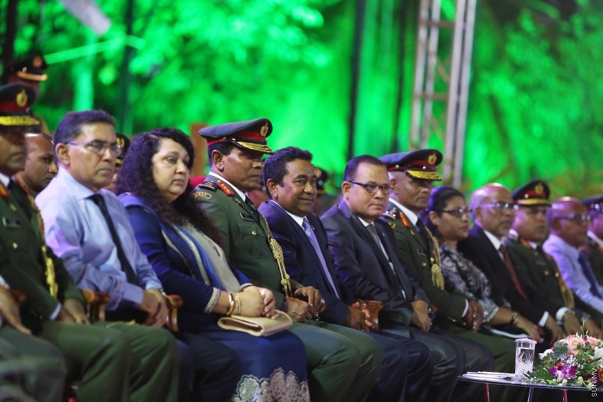 މާޗް 21، 2017: ސިފައިންގެ 12ވަނަ ހެވިކަމުގެ މުބާރަތް ނިންމުމުގެ ގޮތުން ކަޅުތުއްކަލާ ކޮށީގައި ބޭއްވި ރަސްމިއްޔާތުގެ ތެރެއިން -- ސަން ފޮޓޯ/ ފަޔާޒު މޫސާ