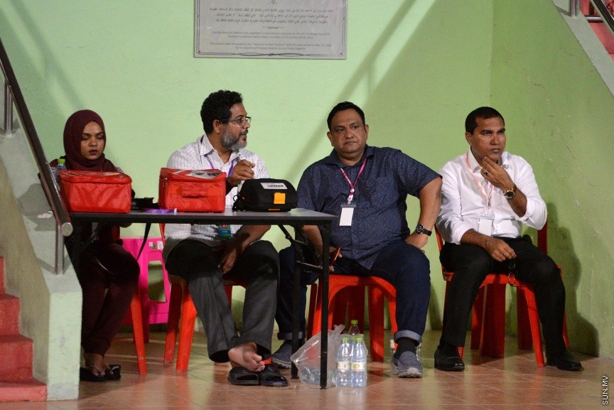 އޮކްޓޯބަރ 27، 2017: ފަސްޓް ލޭޑީ ބަށިބޯޅަ ޗެމްޕިއަންޝިޕްގެ ފައިނަލް މެޗުގެ ތެރެއިން:  ކ. މާފުށި ބަލިކޮށް ޗެމްޕިއަންކަން ހޯދީ ފ. ފީއަލީ ޓީމް -- ސަން ފޮޓޯ/ ފަޔާޒު މޫސާ