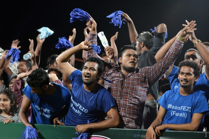 އޮކްޓޯބަރ 27، 2017: ފަސްޓް ލޭޑީ ބަށިބޯޅަ ޗެމްޕިއަންޝިޕްގެ ފައިނަލް މެޗުގެ ތެރެއިން:  ކ. މާފުށި ބަލިކޮށް ޗެމްޕިއަންކަން ހޯދީ ފ. ފީއަލީ ޓީމް -- ސަން ފޮޓޯ/ ފަޔާޒު މޫސާ