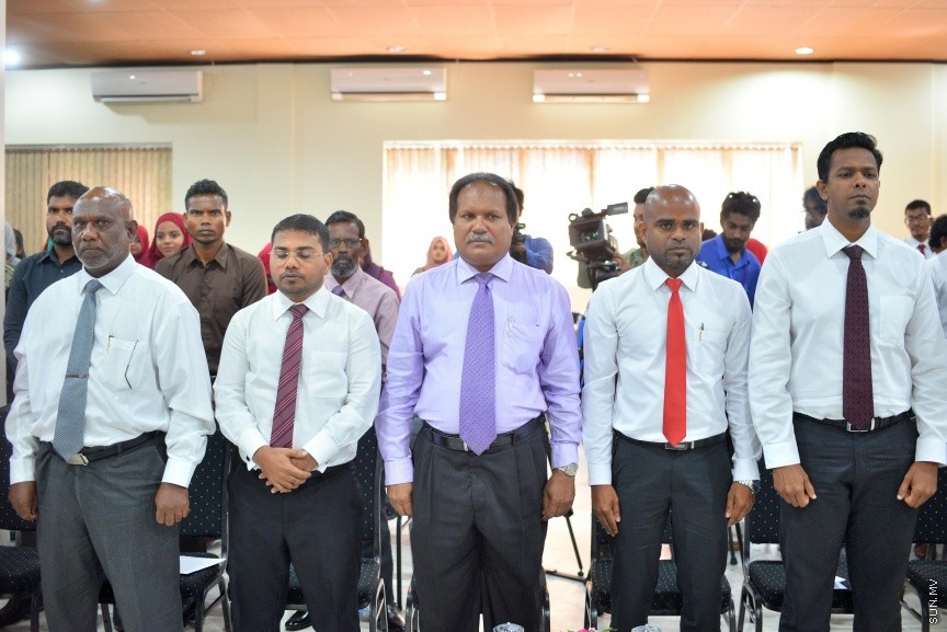 ބައިނަލް އަޤްވާމީ އެންޓިކޮރަޕްޝަން ދުވަސް ފާހަގަކުރުމުގެ ގޮތުން ބޭއްވި ރަސްމިއްޔާތުގެ ތެރެއިން---ސަން ފޮޓޯ/ މުހައްމަދު އަފްރާހް 