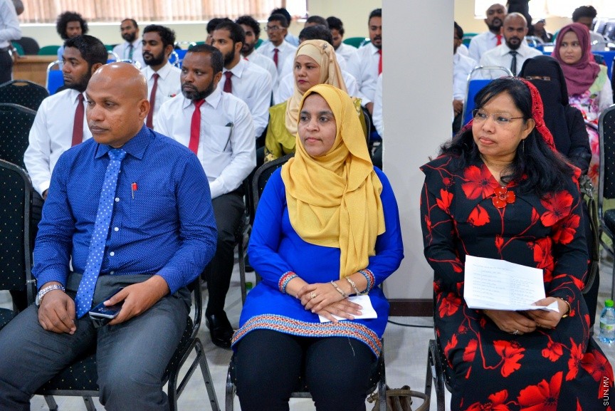 ބައިނަލް އަޤްވާމީ އެންޓިކޮރަޕްޝަން ދުވަސް ފާހަގަކުރުމުގެ ގޮތުން ބޭއްވި ރަސްމިއްޔާތުގެ ތެރެއިން---ސަން ފޮޓޯ/ މުހައްމަދު އަފްރާހް 