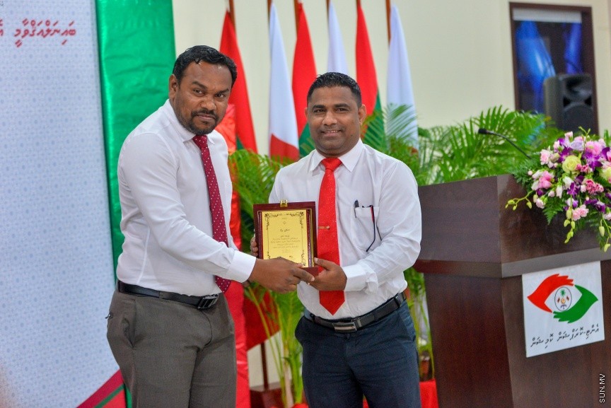 ބައިނަލް އަޤްވާމީ އެންޓިކޮރަޕްޝަން ދުވަސް ފާހަގަކުރުމުގެ ގޮތުން ބޭއްވި ރަސްމިއްޔާތުގެ ތެރެއިން---ސަން ފޮޓޯ/ މުހައްމަދު އަފްރާހް 