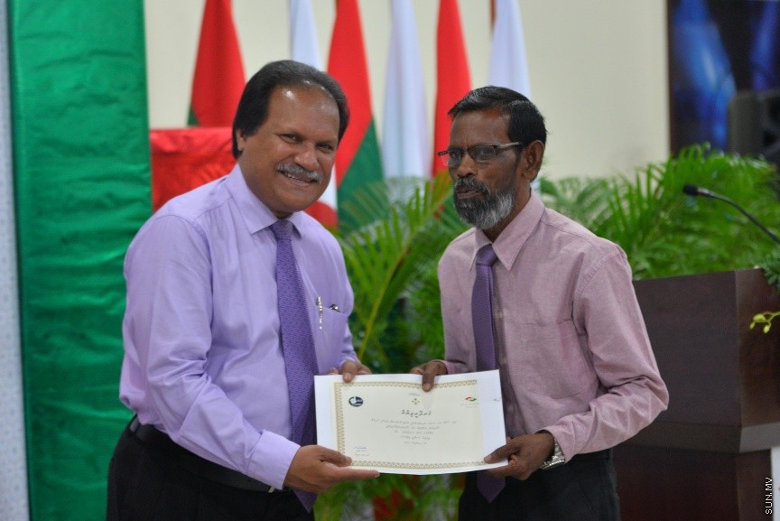 ބައިނަލް އަޤްވާމީ އެންޓިކޮރަޕްޝަން ދުވަސް ފާހަގަކުރުމުގެ ގޮތުން ބޭއްވި ރަސްމިއްޔާތުގެ ތެރެއިން---ސަން ފޮޓޯ/ މުހައްމަދު އަފްރާހް 