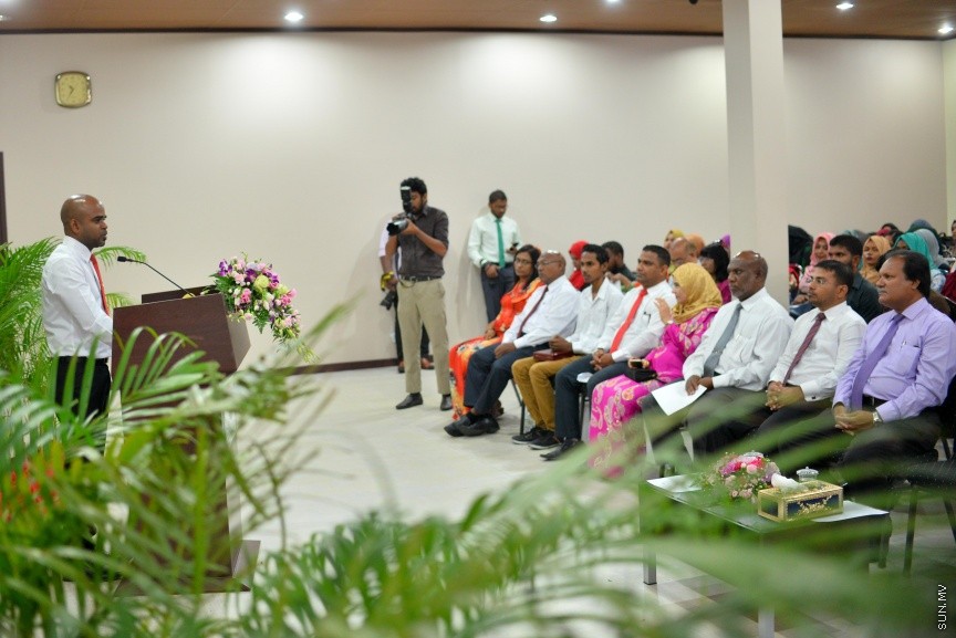 ބައިނަލް އަޤްވާމީ އެންޓިކޮރަޕްޝަން ދުވަސް ފާހަގަކުރުމުގެ ގޮތުން ބޭއްވި ރަސްމިއްޔާތުގެ ތެރެއިން---ސަން ފޮޓޯ/ މުހައްމަދު އަފްރާހް 