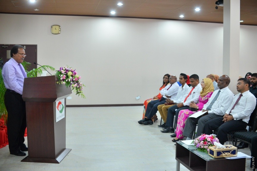 ބައިނަލް އަޤްވާމީ އެންޓިކޮރަޕްޝަން ދުވަސް ފާހަގަކުރުމުގެ ގޮތުން ބޭއްވި ރަސްމިއްޔާތުގެ ތެރެއިން---ސަން ފޮޓޯ/ މުހައްމަދު އަފްރާހް 