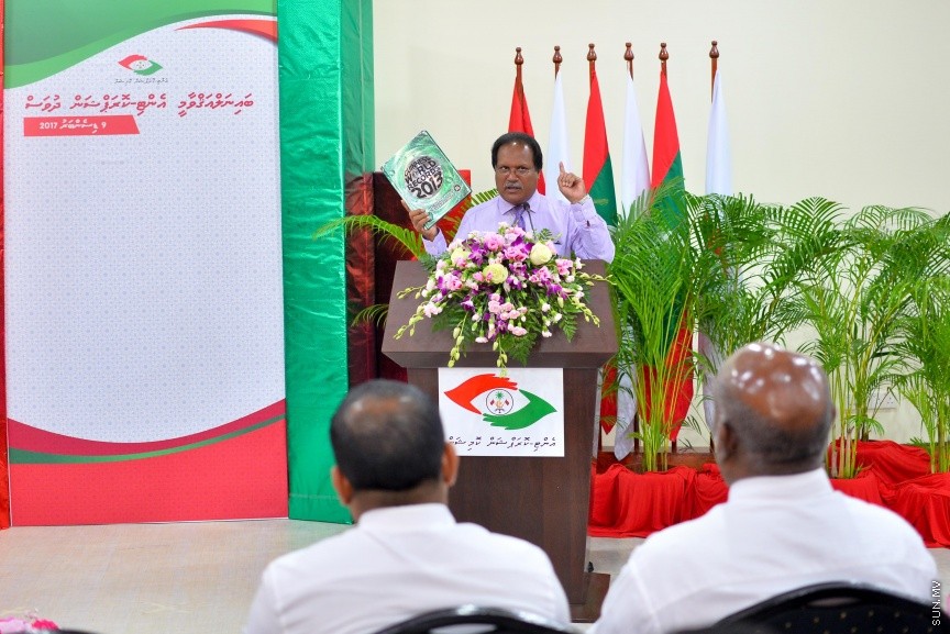 ބައިނަލް އަޤްވާމީ އެންޓިކޮރަޕްޝަން ދުވަސް ފާހަގަކުރުމުގެ ގޮތުން ބޭއްވި ރަސްމިއްޔާތުގެ ތެރެއިން---ސަން ފޮޓޯ/ މުހައްމަދު އަފްރާހް 