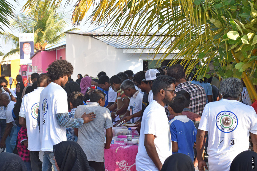 މާޗް 17، 2019: ޖާބިރުގެ އަނބިކަބަލުން ކާށީދޫ އަށް ވަޑައިގަތުމުން މަރުހަބާ ދެންނެވުމުން -- ސަން ފޮޓޯ