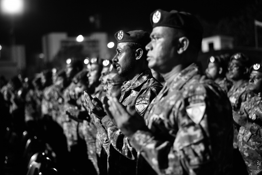 އޭޕްރީލް 24، 2019: ސިފައިންގެ 127ވަނަ އަހަރީ ދުވަހުގެ މުނާސަބަތުގައި ކަޅުތުއްކަލާކޮށީގައި ބޭއްވި ޚިދުމަތުގެ އަގުވަޒަންކުރުމުގެ ޚާއްޞަ ޖަލްސާގެ ތެރެއިން -- ސަން ފޮޓޯ/ ފަޔާޒު މޫސާ