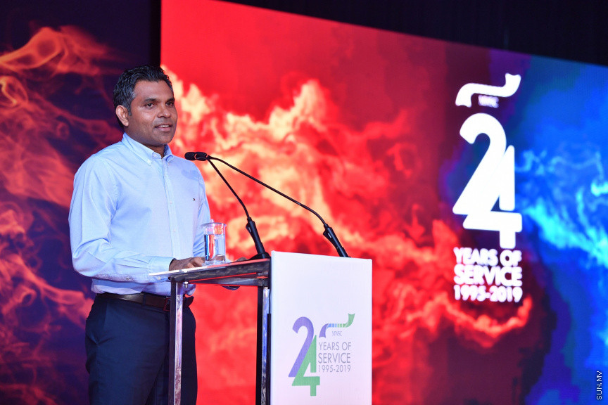އެމް.ޑަބްލިއު.އެސް.ސީ ގެ 24 ވަނަ އަހަރީދުވަސް ފާހަގަކުރުމައް ރޭ ދަރުބާރުގޭގައި ބޭއްވި  ޖަލްސާގެ ތެރެއިން -- ފޮޓޯ/ ރައީސް އޮފީސް