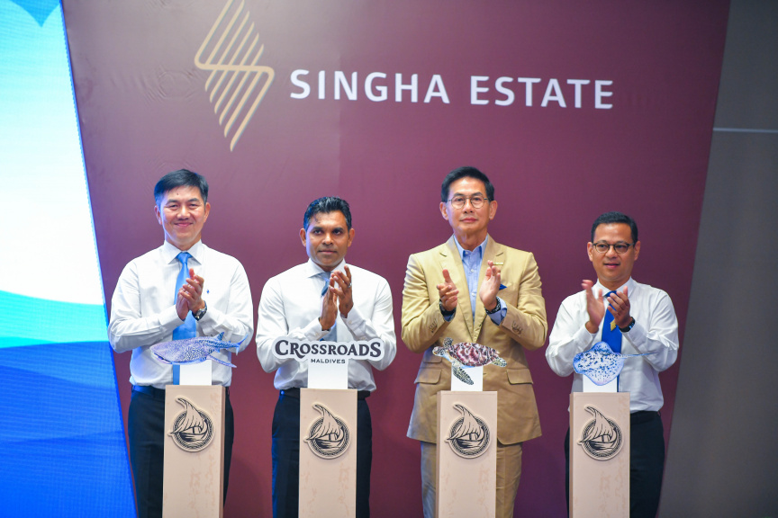 ރާއްޖޭގެ ތާރީހުގައި ހިންގާ ޓޫރިޒަމްގެ އެންމެ ބޮޑު މަޝްރޫއު ކަމަށްވާ ކްރޮސްރޯޑް މޯލްޑިވްސްގެ ފުރަތަމަ ފިޔަވަހި ނައިބުރައީސް ރަސްމީކޮށް ހުޅުވައި ދެއްވުން -- ފޮޓޯ/ ރައީސް އޮފީސް 