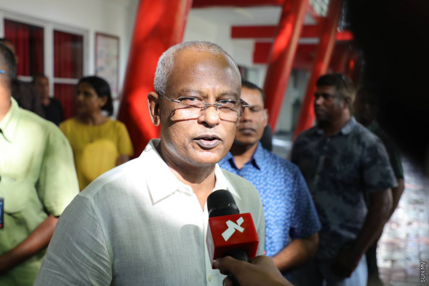 ނޮވެމްބަރ 22، 2019: ވެރިކަން ކުރާ މައި ޕާޓީ، އެމްޑީޕީގެ ލީޑަޝިޕަަށް ބޭފުޅުން އިންތިހާބު ކުރުމަށް ބޭއްވި އިންތިހާބުގެ ތެރެއިން -- ސަން ފޮޓޯ/ ފަޔާޒު މޫސާ