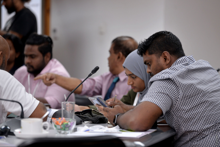 ޖެނުއަރީ 28، 2020: މޯލްޑިވްސް ސްޕޯޓްސް ކޯޕަރޭޝަނުން އިސްނަގައިގެން ސްޓެލްކޯ ހޯލްގައި ކުރިއަށް ދާ މާކެޓިންގް އާއި ސްޕޮންސާޝިޕްގެ ހާއްސަ ވޯކްޝޮޕްގެ ތެރެއިން -- ސަން ފޮޓޯ/ ފަޔާޒު މޫސާ