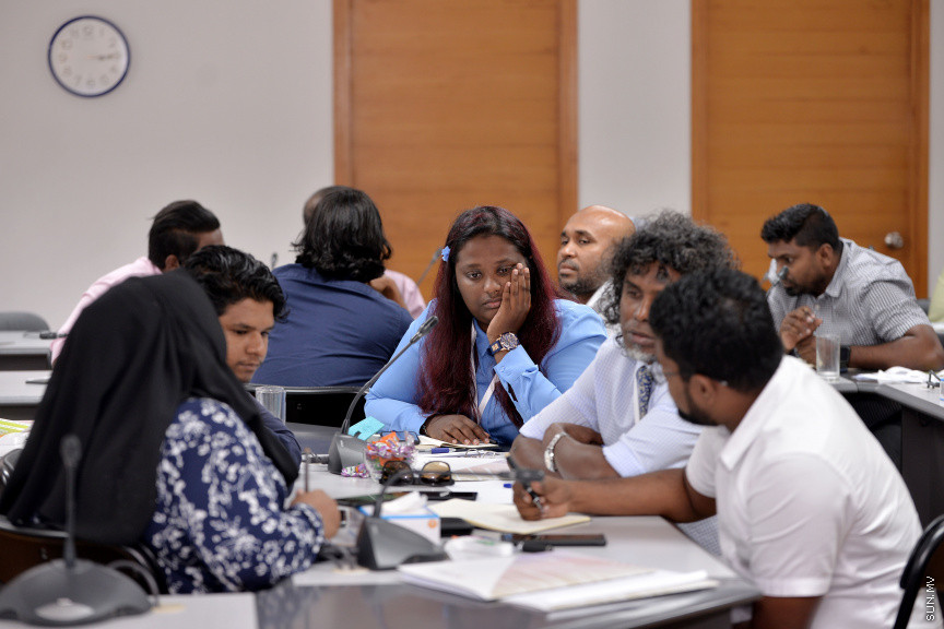 ޖެނުއަރީ 28، 2020: މޯލްޑިވްސް ސްޕޯޓްސް ކޯޕަރޭޝަނުން އިސްނަގައިގެން ސްޓެލްކޯ ހޯލްގައި ކުރިއަށް ދާ މާކެޓިންގް އާއި ސްޕޮންސާޝިޕްގެ ހާއްސަ ވޯކްޝޮޕްގެ ތެރެއިން -- ސަން ފޮޓޯ/ ފަޔާޒު މޫސާ