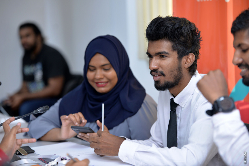 ޖެނުއަރީ 28، 2020: މޯލްޑިވްސް ސްޕޯޓްސް ކޯޕަރޭޝަނުން އިސްނަގައިގެން ސްޓެލްކޯ ހޯލްގައި ކުރިއަށް ދާ މާކެޓިންގް އާއި ސްޕޮންސާޝިޕްގެ ހާއްސަ ވޯކްޝޮޕްގެ ތެރެއިން -- ސަން ފޮޓޯ/ ފަޔާޒު މޫސާ